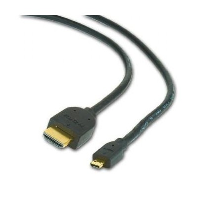 Kabel HDMI-HDMI micro 1,8m, 1.3, M/M stíněný, zlacené kontakty, černý