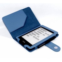 Pouzdro C-TECH AKC-06 pro Kindle Paperwhite, Wake/Sleep, - modré