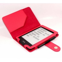 Pouzdro C-TECH AKC-06 pro Kindle Paperwhite, Wake/Sleep, - červené