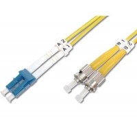 DIGITUS Fiber Optic Patch Cord, LC to ST Singlemode 09/125 µ, Duplex Length 5m