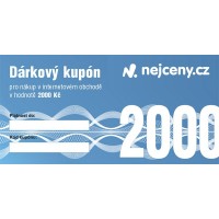 Dárkový kupón NEJCENY - 2000Kč