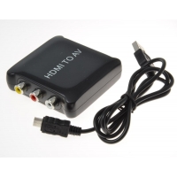 PremiumCord převodník HDMI na kompozitní signál a stereo zvuk