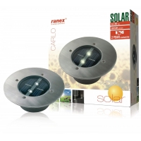 Kulaté solární zemní bodové LED svítidlo RANEX RA-5000197