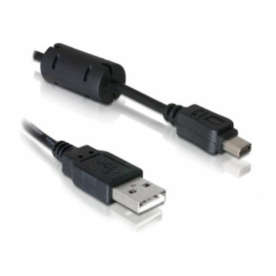DeLock mini USB (12-pin) kabel pro Olympus, A-B, USB 2.0, 1m