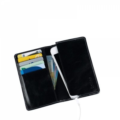 Pouzdro typu peněženka Toffee Fold Wallet pro Apple iPhone 5S/5/SE, - černé