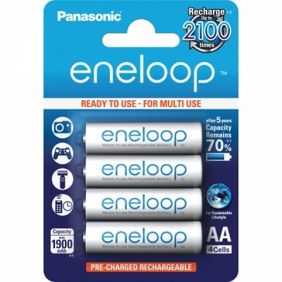 Nabíjecí baterie Panasonic Eneloop AA 1900 mAh, 4 kusy
