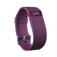 Fitness náramek Fitbit Charge HR, velikost S, - švestkový
