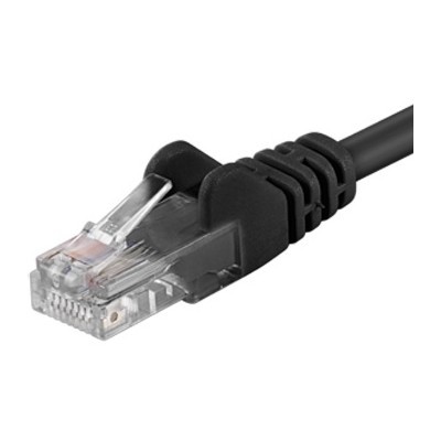 PremiumCord Patch kabel UTP RJ45-RJ45 level 5e 0.25m černá