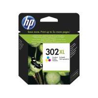Tříbarevná inkoustová kazeta HP 302XL (HP302 XL, HP-302 XL, F6U67AE) - Originální