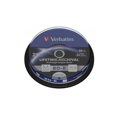 VERBATIM M-Disc BD-R DL(10-pack)25GB/4x/spindle