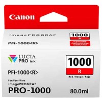 Červená inkoustová kazeta Canon PFI-1000 R - Originální