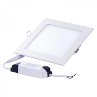 LED vestavné svítidlo čtverec teplá bílá 12 W, IP20