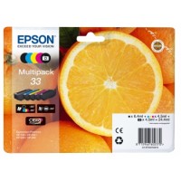 Inkoustové kazety Epson T3337 (Epson 33) CMYK + PBK Multipack - Originální