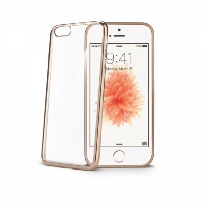 Zadní kryt Celly Laser pro Apple iPhone 5/5S/SE - Zlatý