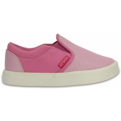 Crocs CitiLane Slip-on Sneaker Kids - Carnation/Party Pink, C8 (24-25)