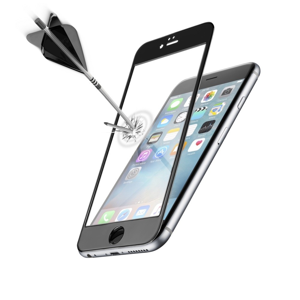 Výsledek obrázku pro Ochranné tvrzené sklo pro celý displej CellularLine CAPSULE pro Apple iPhone 6 Plus, černé