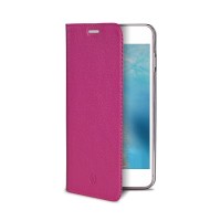 Pouzdro typu kniha Celly Wally pro Apple iPhone 7 Plus/8 Plus - růžové