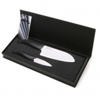 Dárkový set keramického nože Kyocera FK-140WH + FK-075WH - Bílo-černá
