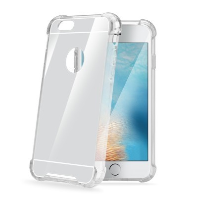 Zadní kryt Celly Armor pro Apple iPhone 7 Plus/8 Plus, se zrcadlovým efektem - stříbrný