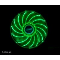 přídavný ventilátor Akasa Vegas LED 12 cm zelená