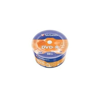 VERBATIM DVD-R 4,7 GB 16x 50-spindl RETAIL