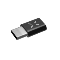 Redukce FIXED pro nabíjení a datový přenos z microUSB na USB-C 2.0, černá