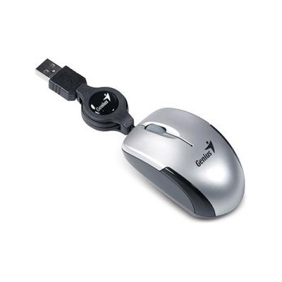 Myš GENIUS Micro Traveler V2, USB silver