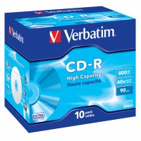 CD-R Verbatim DL 800MB (90min) 40x Extra Protection jewel, 10ks/pack