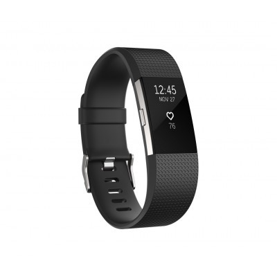 Fitbit Charge 2 - Black / Stainless Steel, Large (L)