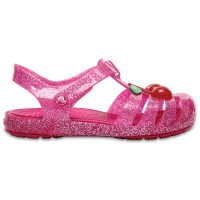 Crocs Isabella Novelty Sandals Kids - Vibrant Pink, C12 (29-30)