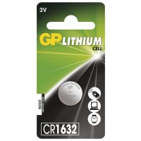 Knoflíkové baterie GP Lithium CR1632 3 V, 1 ks