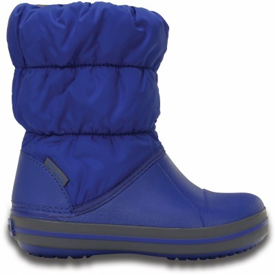 Crocs Winter Puff Boot Kids - Cerulean Blue/Light Grey, C7 (23-24)