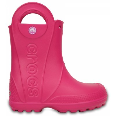 Crocs Handle It Rain Boot Kids - Candy Pink, C7 (23-24)