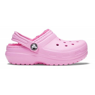 Crocs Classic Lined Clog Kids - Party Pink/Candy Pink, C8 (24-25)