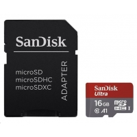 SanDisk microSDHC 16GB Ultra Android (+SD Adapter, 98 MB/s, A1,Class10)