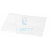 Papírové ubrousky TORK Xpressnap™ N10 2vrstvy 21,6x21,6  bílé s dekorem lístků - 1krt
