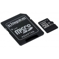 Kingston 16GB Micro SecureDigital (SDHC) Card, Class 10 UHS-I + SD adaptér