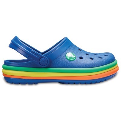 Crocs Crocband Rainbow Band Clog Kids - Blue Jean, C13 (30-31)