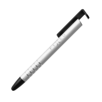 Psací pero 3v1 se stylusem pro dotykové displeje a stojánkem FIXED Pen,  stříbrné