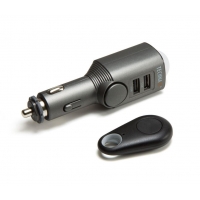 Technaxx AUTOalarm s detekcí pohybu + dálkové ovládání a nabíječka do auta 2x USB, (TX-100)
