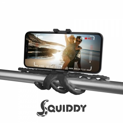 Flexibilní držák s přísavkami Celly Squiddy pro telefony do 6,2" - černá