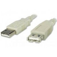 USB kabel prodlužovací, A-A, 1m
