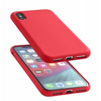 Ochranný silikonový kryt CellularLine SENSATION pro Apple iPhone XS Max, červený