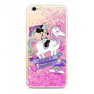 Disney Minnie 035 Glitter Back Cover Pink pro iPhone 5/5S/SE - růžová