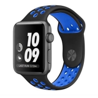 Sportovní řemínek k Apple Watch 42mm - černo-modrá