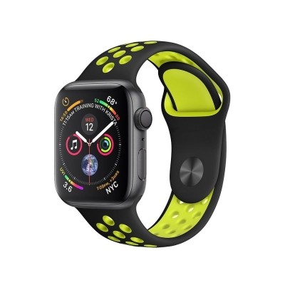 Sportovní řemínek k Apple Watch 42mm - černo-zelená