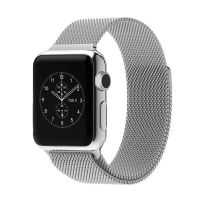 Řemínek k Apple Watch 38mm milánský tah - stříbrná