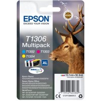 Epson Multipack 3-colours T1306 DURABrite UltraInk - Originál