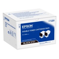 Černé tonerové kazety Epson Twin Pack pro WorkForce AL-C300 (14.600 stran) - Originální