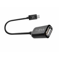 USB Type-C OTG adaptér FIXED pro mobilní telefony a tablety, USB 2.0, černý